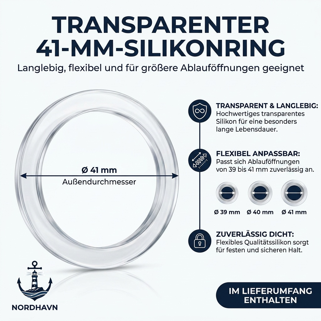 NordHavn 2-in-1 Abflussstopfen – 27–41 mm