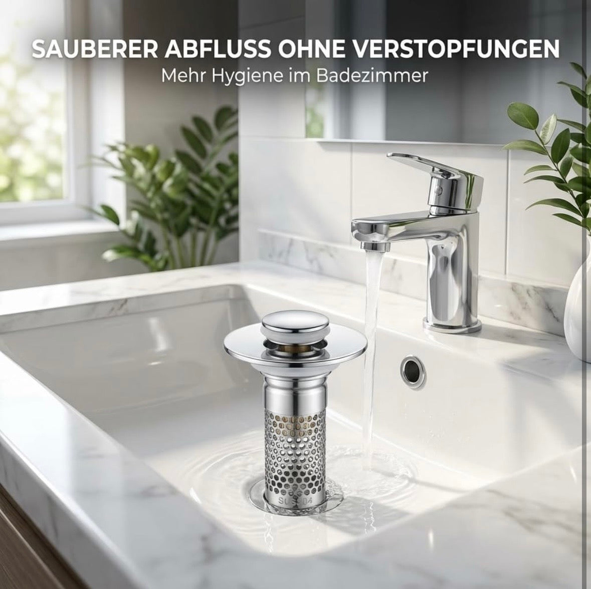 NordHavn 2-in-1 Abflussstopfen – 27–41 mm